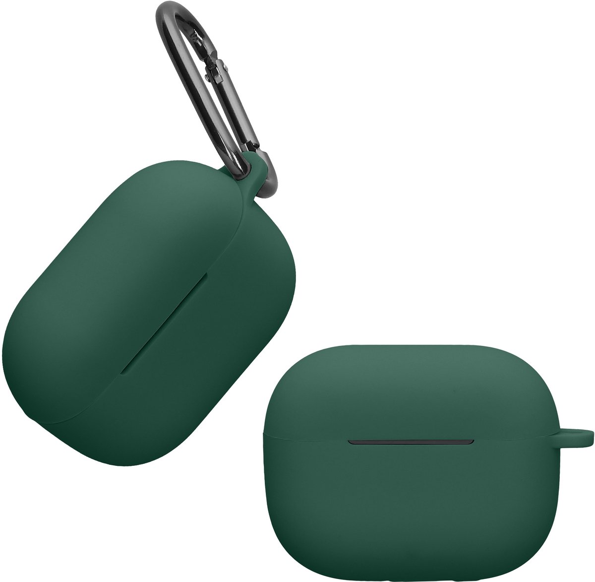 kwmobile Hoes geschikt voor Huawei Freebuds SE 4 ANC - Siliconen cover voor oordopjes in donkergroen