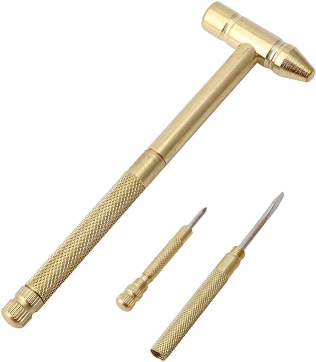 5-in-1 Multifunctionele Dual Head Micro Hamer Set met Schroevendraaier voor Horloge en Sieraden Reparatie