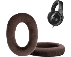 kwmobile 2x fluwelen oorkussens geschikt voor Sennheiser HD 559 / 569 / 599 koptelefoons - Kussens voor over-ear-koptelefoon in bruin