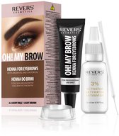 REVERS Cosmetics - Oh! My Brow 2.0 - Wenkbrauw Henna – Lichtbruin – Met Arganolie – Langdurige Kleuring - 15ML