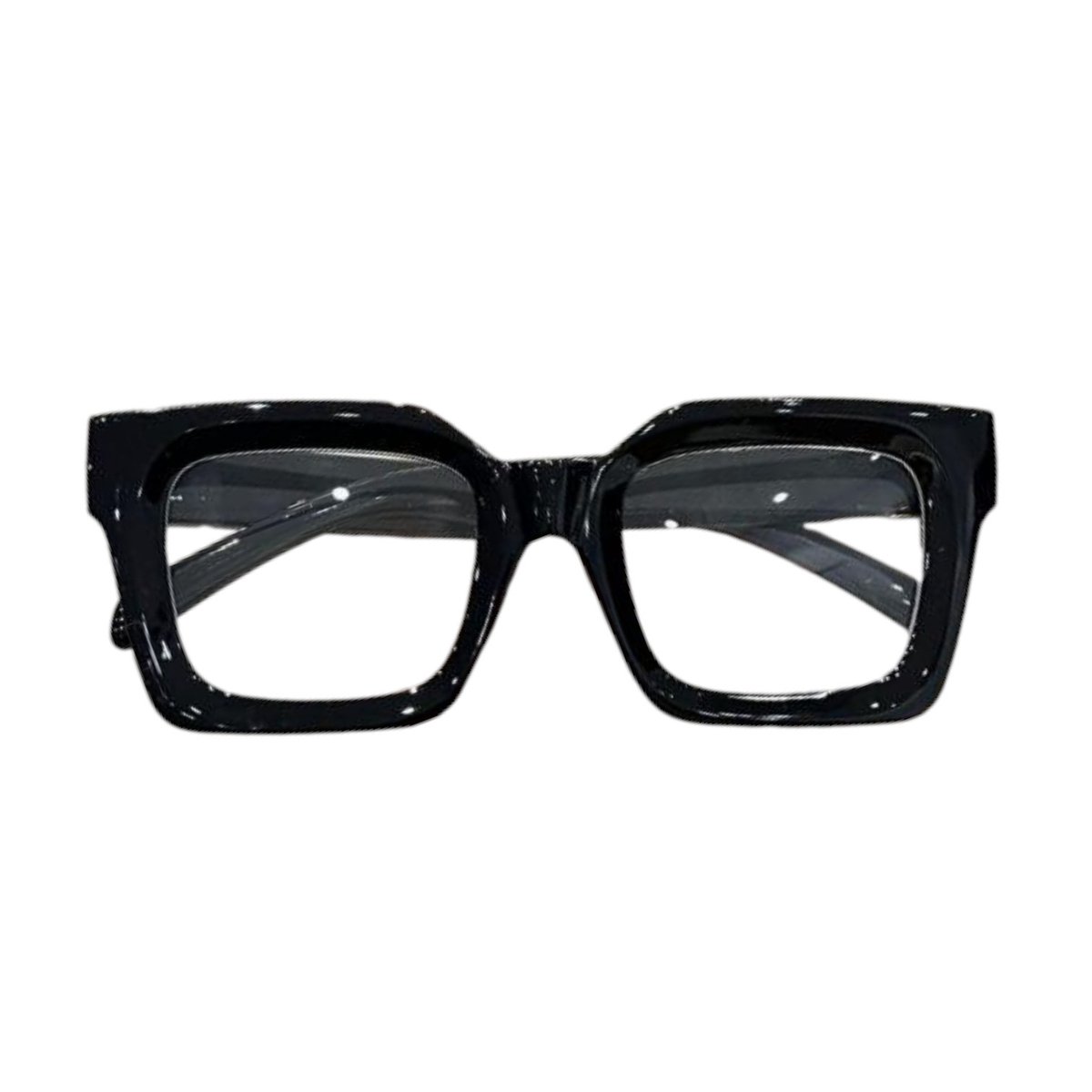 Bold Square Bril - Zwart / Black | Fashion Favorite
