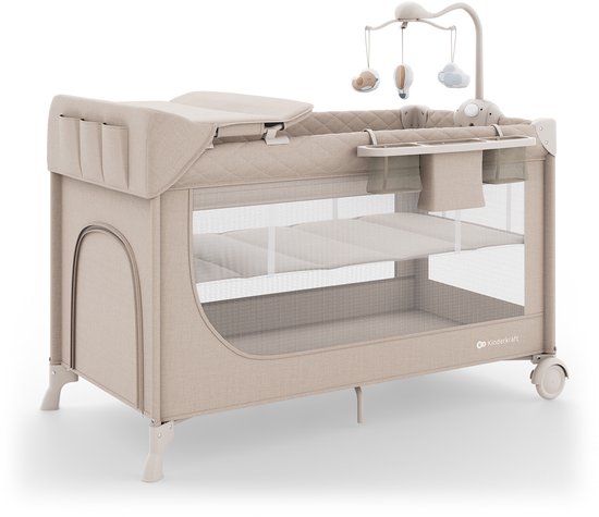 MoLi Reisbed baby met luiertafel, in hoogte verstelbaar reisbed baby