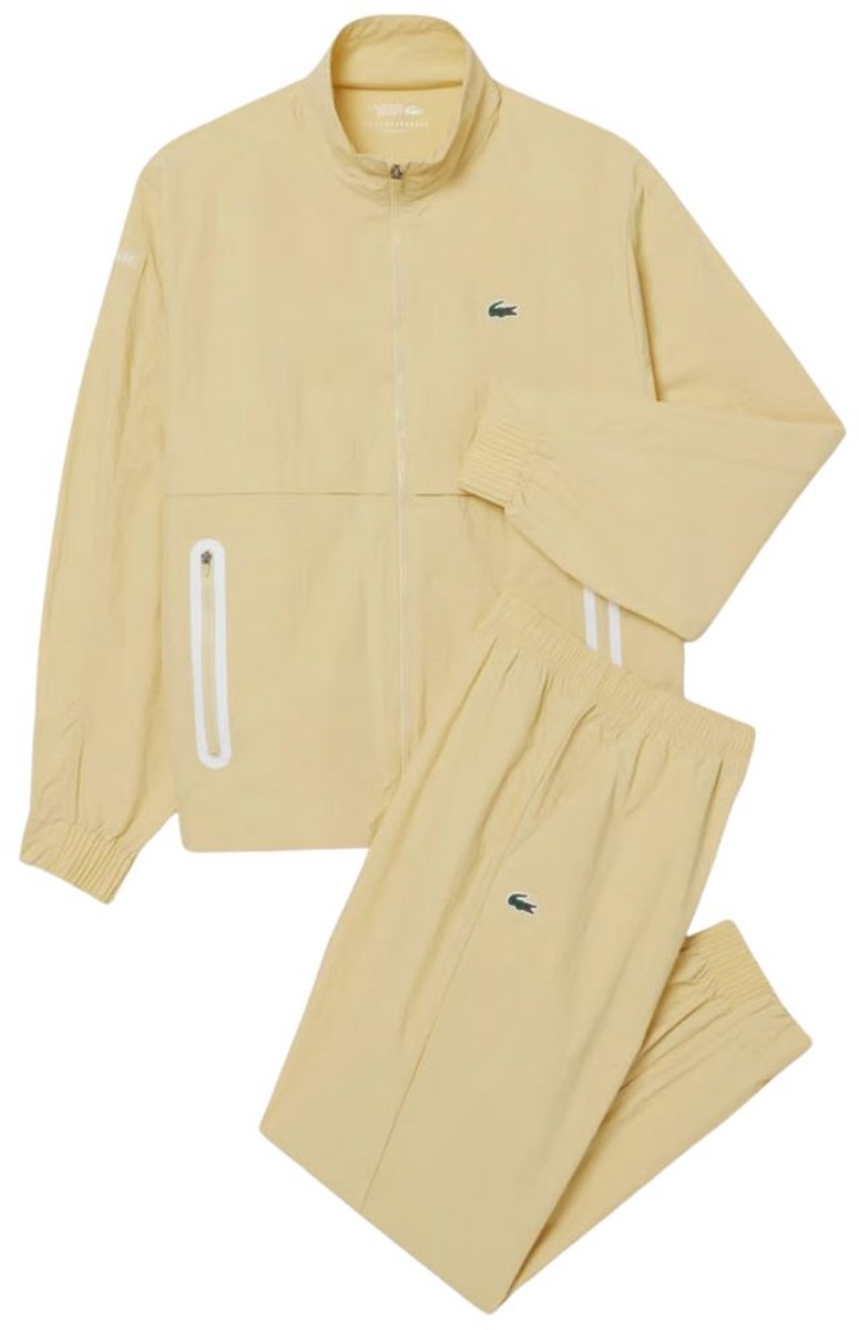 Lacoste Trainingspak Jogger-Set Novak Djokovic Heren Geel