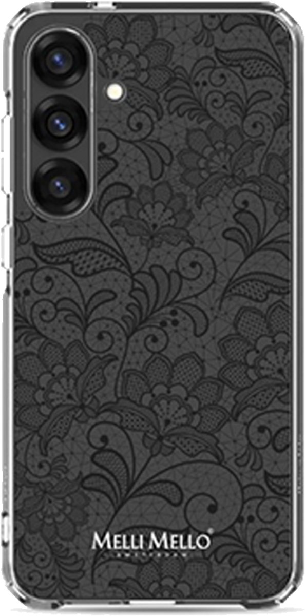 Melli Mello Telefoonhoesje Midnight Lace (Soft Case) - Samsung Galaxy S25 Plus