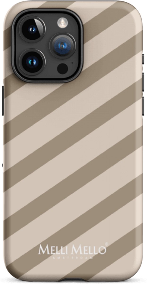 Melli Mello Telefoonhoesje Sand Stripe (Tough Case) - Apple iPhone 15 Pro Max