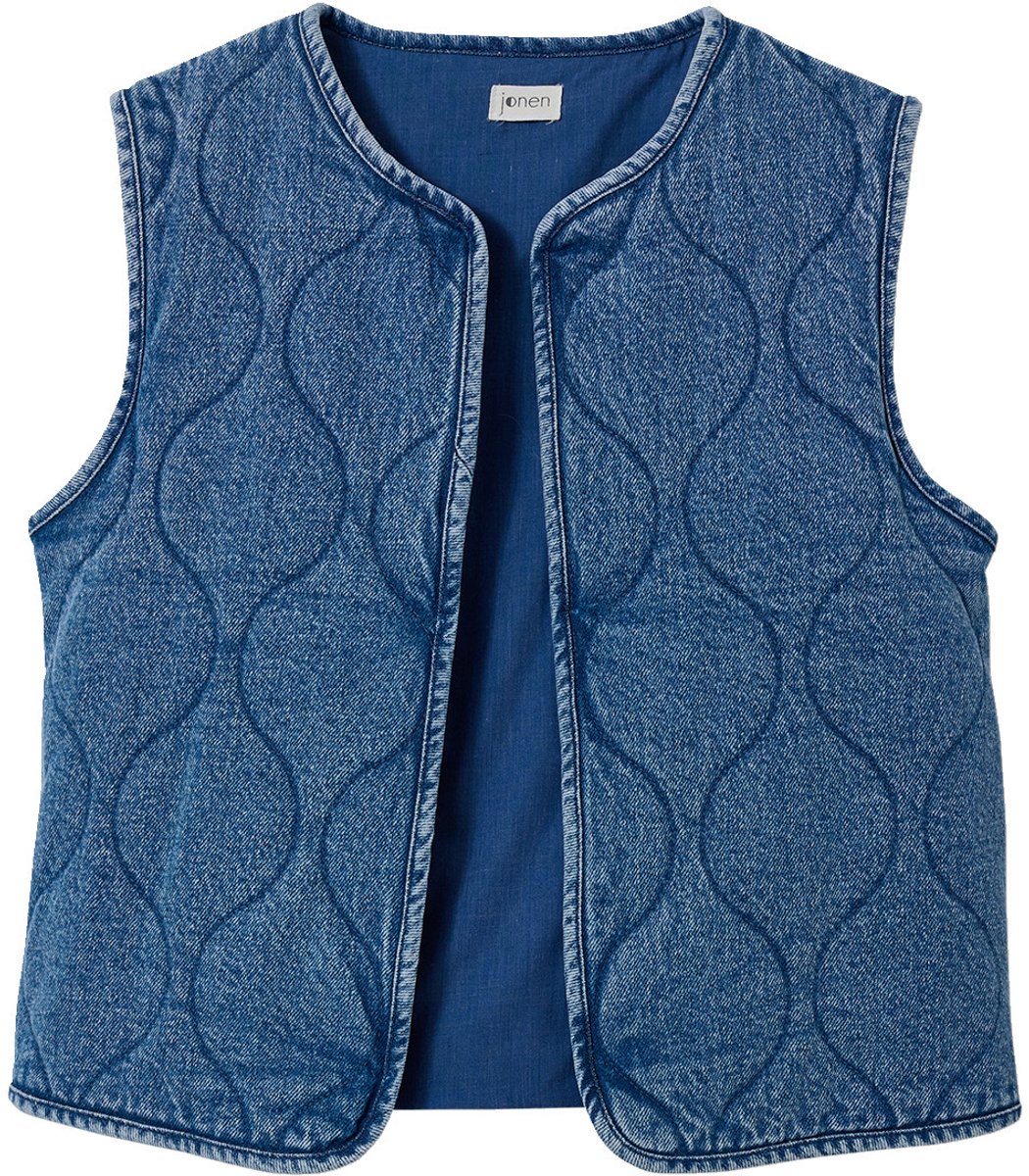 Jonen Denim jas zonder mouwen