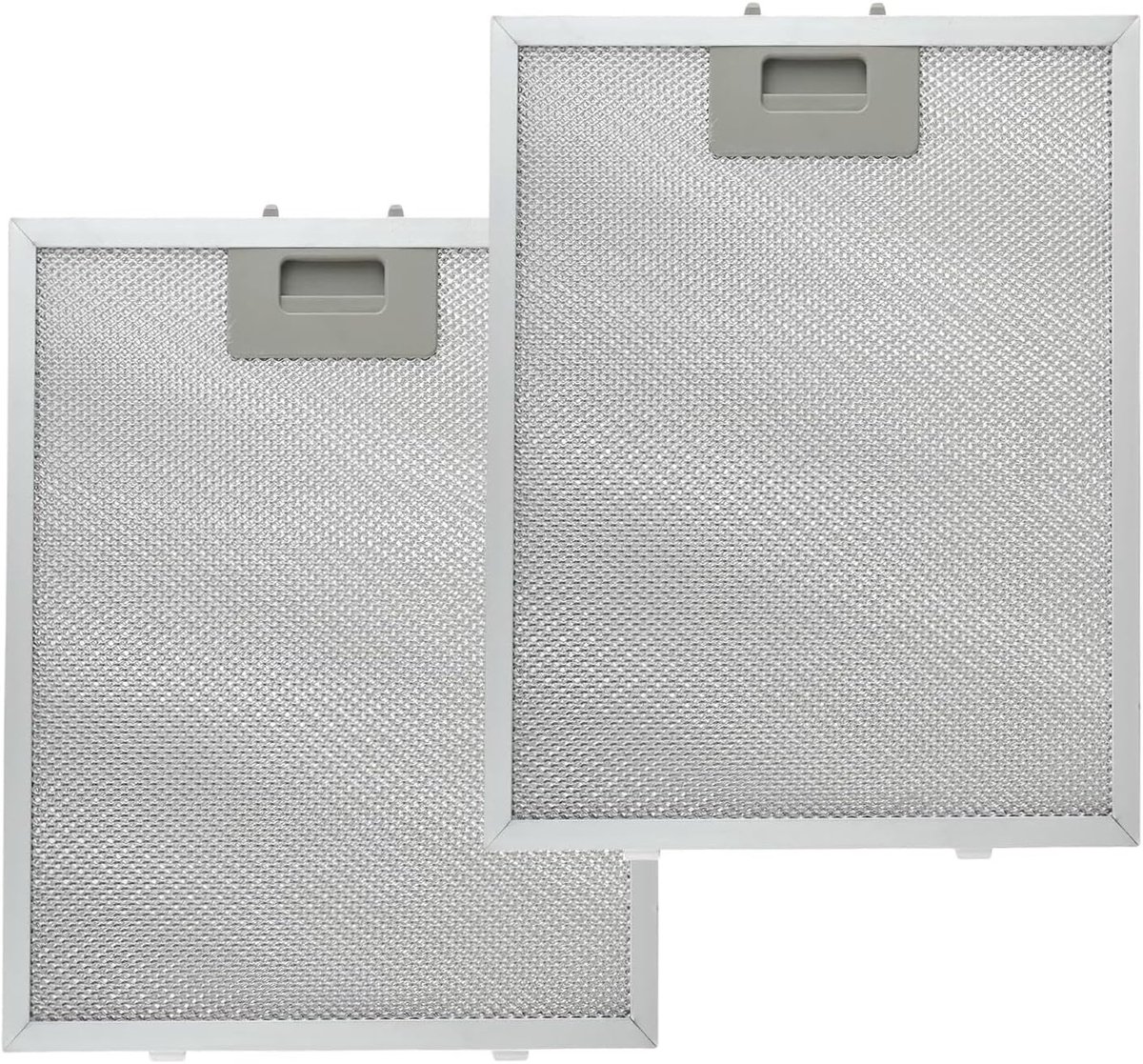 2 Piece 5 Layer Cooker Hood Filters - 320mm x 260mm - Aluminium Universele Mesh Extractor Fan Filter - Metaal Vetfilter voor Diverse Merken Afzuigkappen