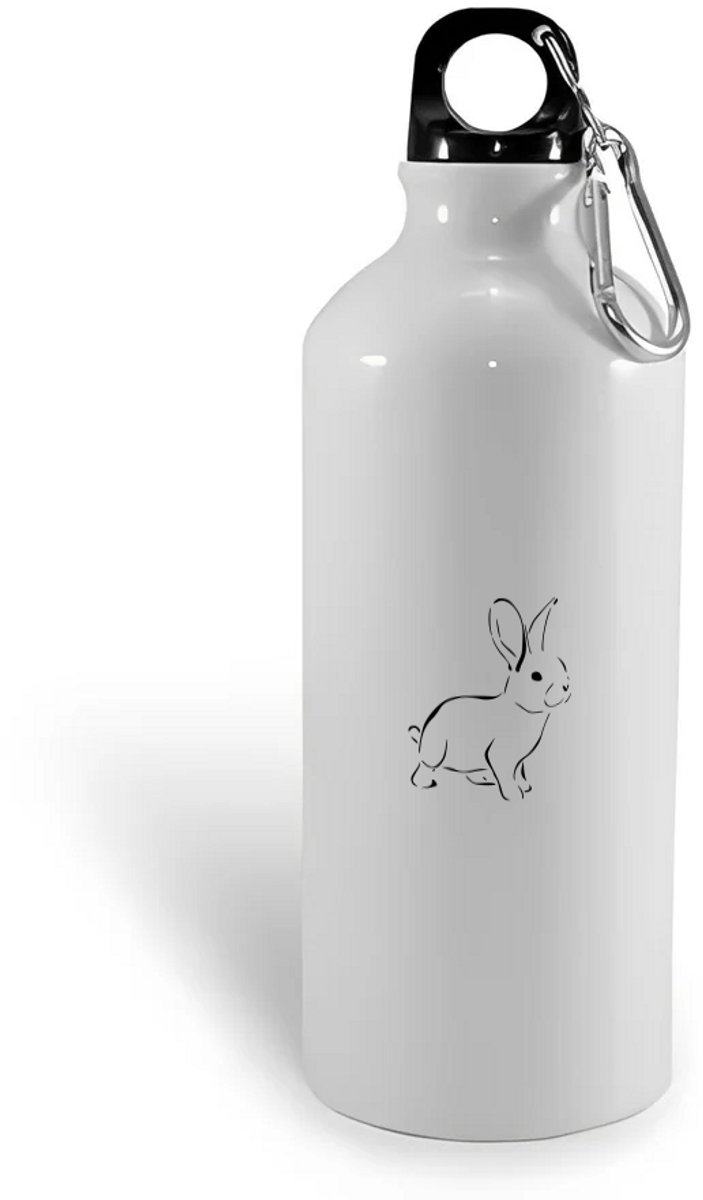 Hacebo® - Konijn waterfles - Konijn - Konijn liefhebber - Cadeau - Huisdier - Konijnen speelgoed - Dieren liefhebbers - Bunny - water fles - 600ML