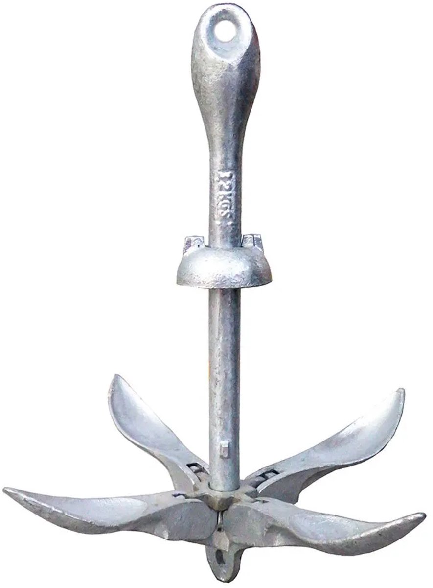 Oem Marine Vouwanker Zilver 12 kg