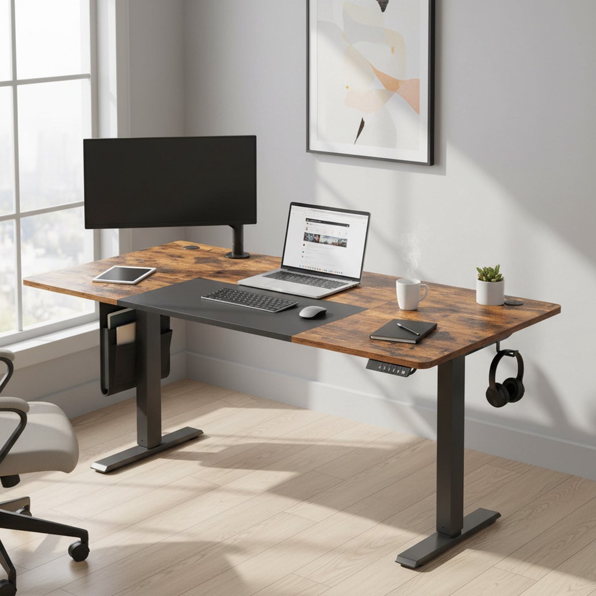 SONGMICS SONGMICS Zit-Sta Bureau - afbeelding 4
