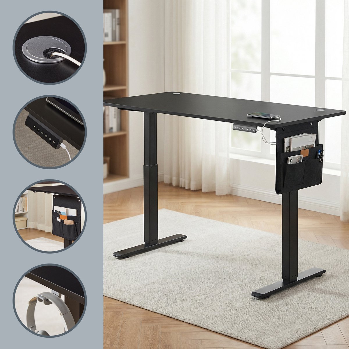SONGMICS - Bureau - Zit-Sta Bureau thumbnail 5
