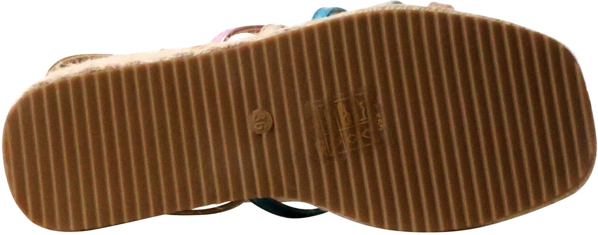 Sandalen met sleehak en bandjes