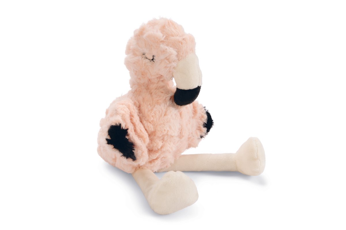 Beeztees Puppy Flamingo Mick - Puppy Speelgoed - Puppyknuffel - Hondenspeelgoed - Roze - 27x10x18 cm