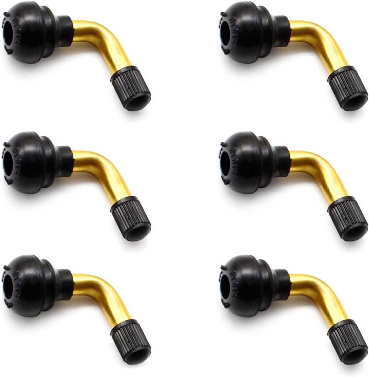 PVR70 bandenventiel 90 graden rolventiel voor auto's fietsen motorfietsen scooter 6 stuks