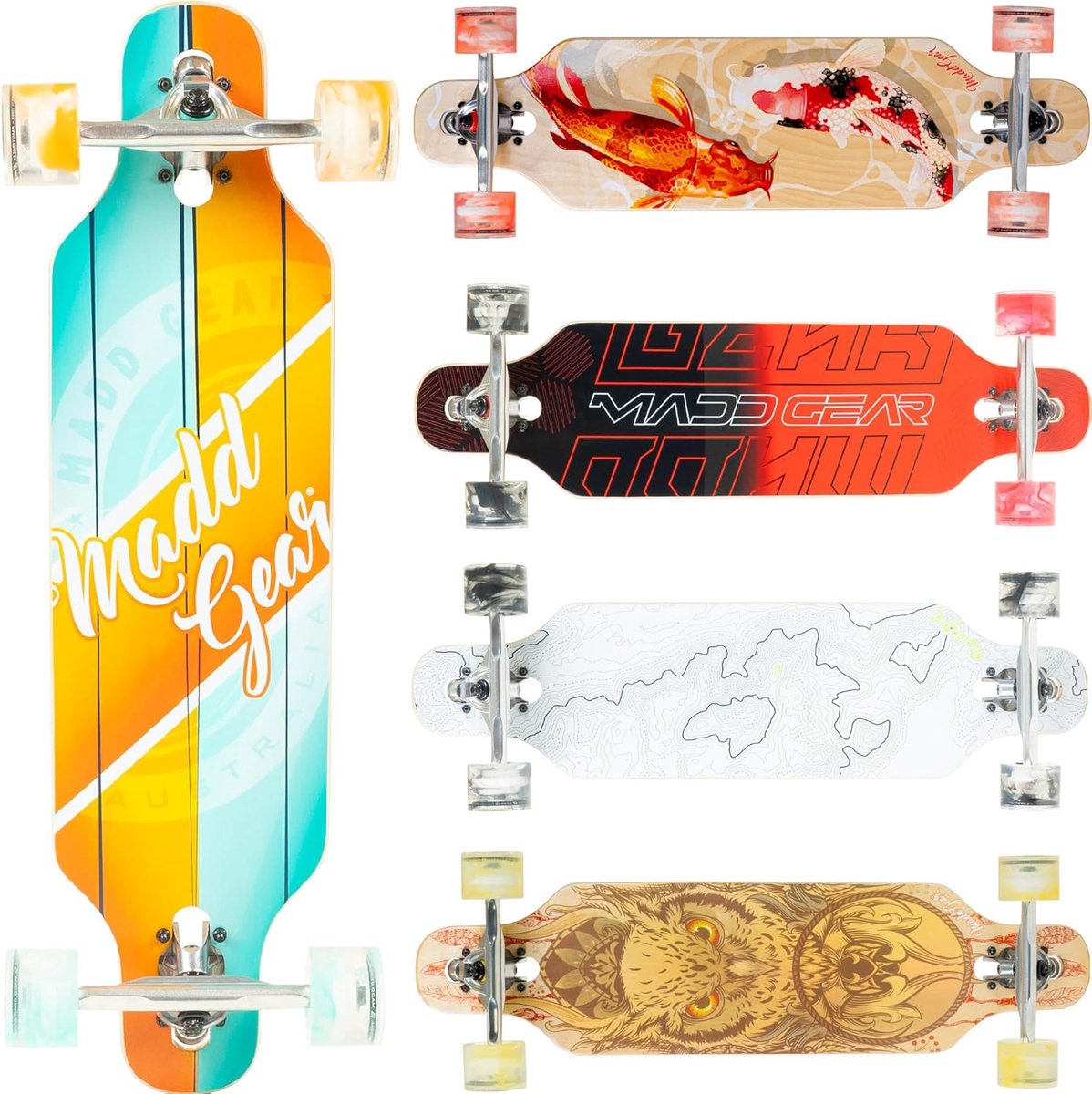 Cruiser Skateboard voor Volwassenen en Tieners 78.7 cm Esdoorn Deck Soepele Wielen