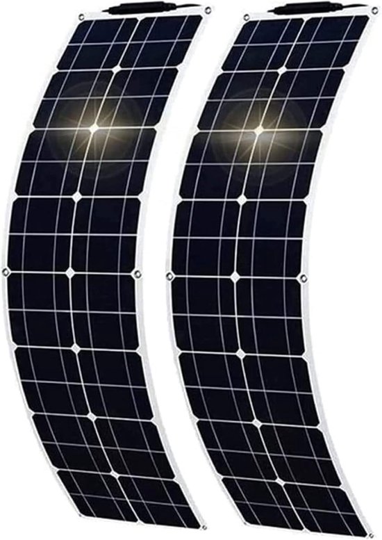 Flexibele Zonnepaneelkit 500W ETFE - 2x 250W Monokristallijn 12V/24V voor Camper, Caravan, Boot