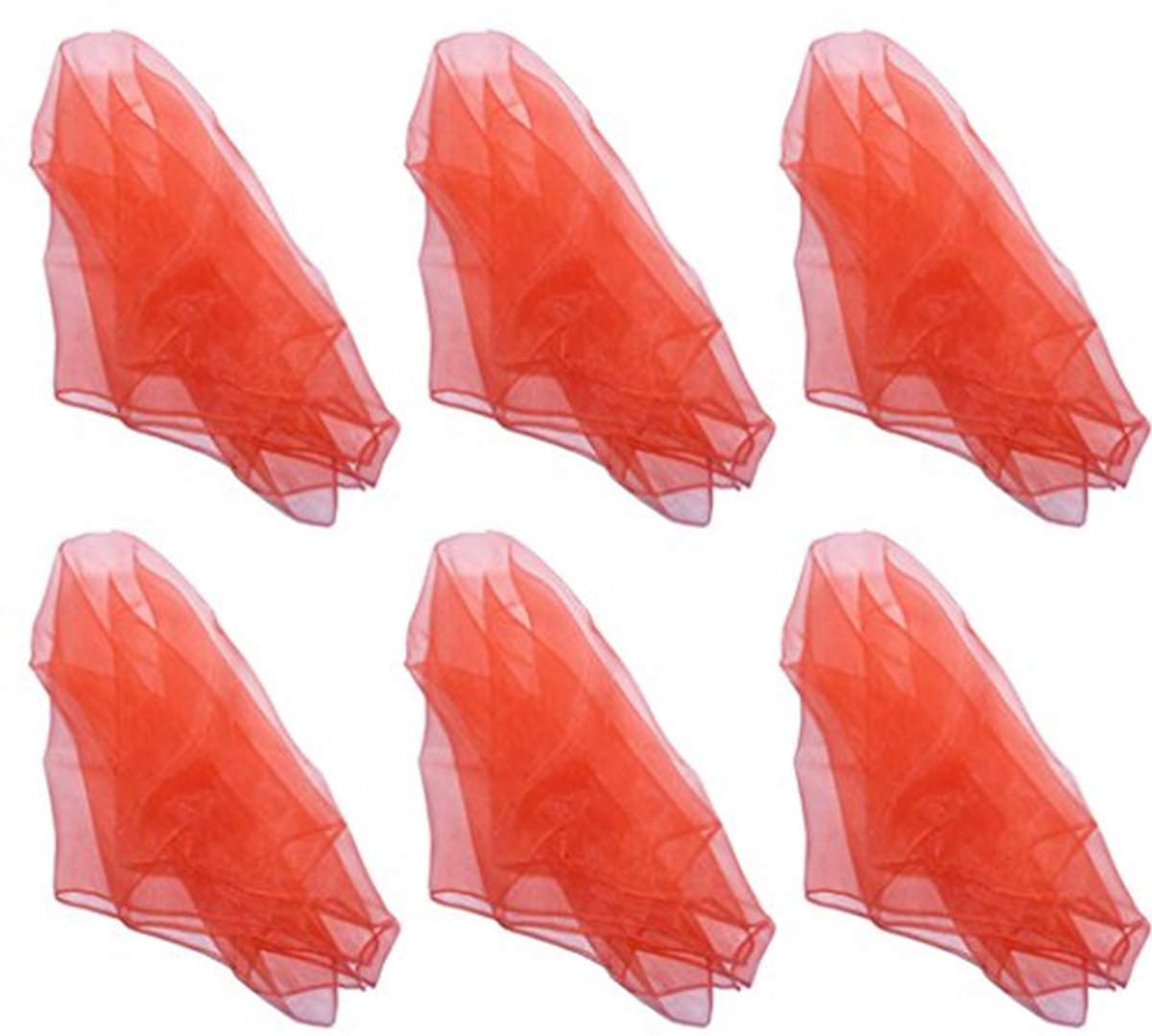 Zachte Jongleersjaals - Set van 6 in Gemengde Kleuren