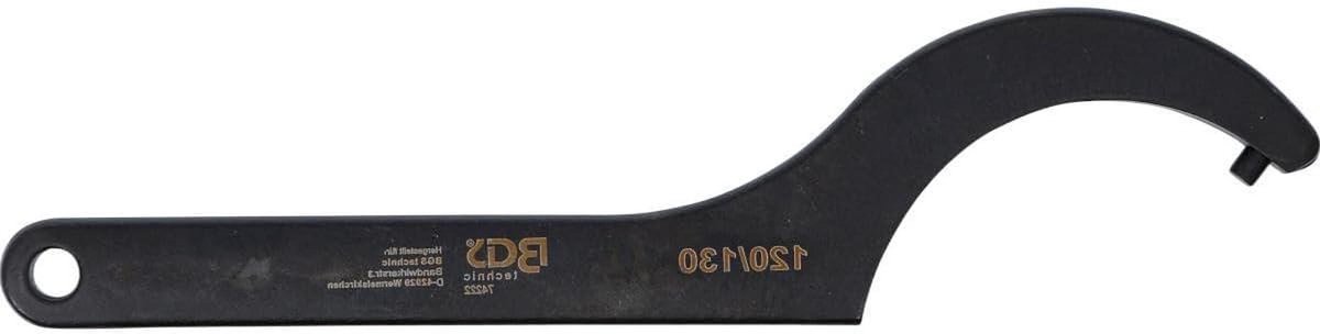 Pensleutel - Verstelbare sleutel - Moeren demonteren - Volgens DIN norm - 120-130 mm - Metaal