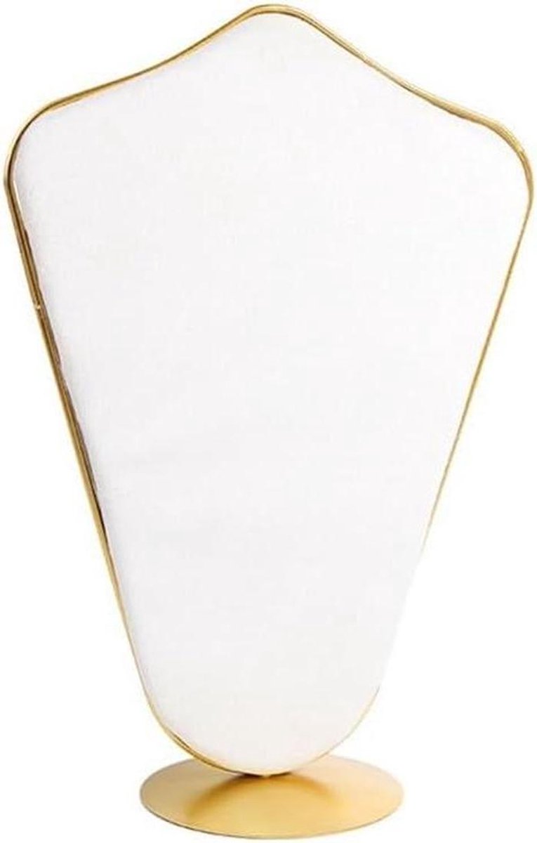 Juwelendisplay Standaard - Sieraden Organisator - Winkelpresentatie - Dubbelzijdig Velvet - Groot Formaat - Beige