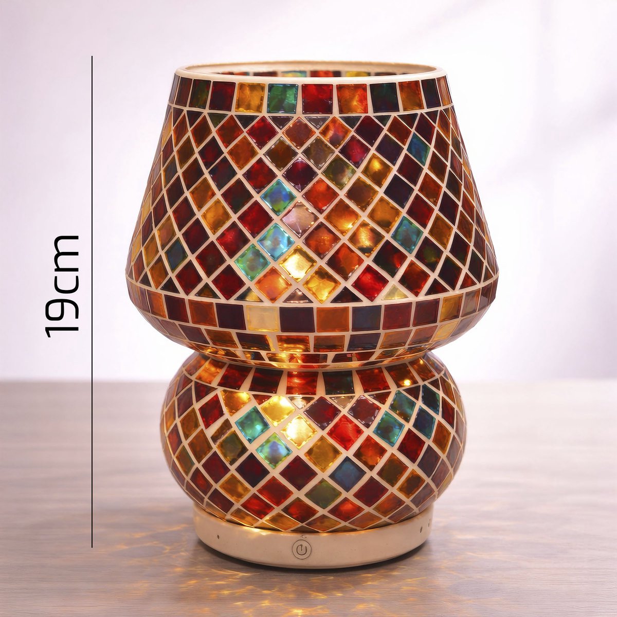 Arca Italy Mushroom Tafellamp BOLZANO, 19cm hoog, LED, oplaadbaar, giftbox