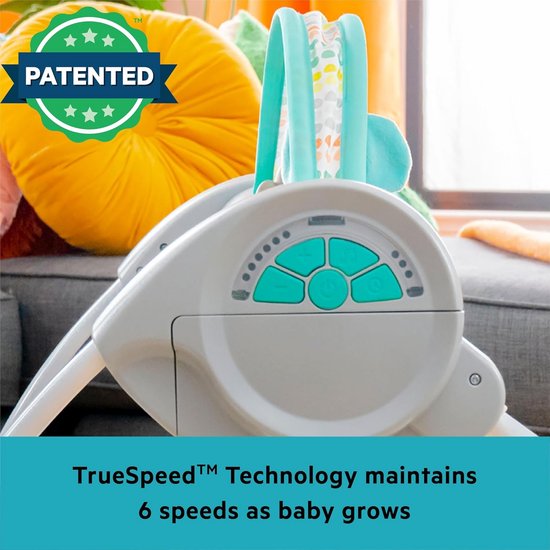 Draagbare schommel - Babyschommelstoel - Baby ontspannen - WhisperQuiet technologie - 2 posities - Meerkleurig — afbeelding 3