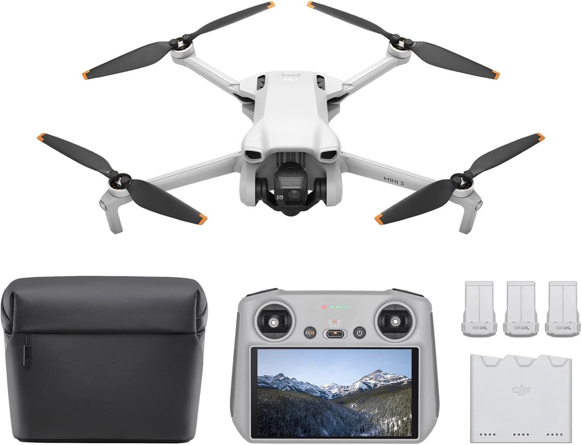 Lichtgewicht Minicameradrone - Opvouwbare Drone - Luchtopnames Maken - Echt Verticaal Fotograferen - 38 Min Vliegtijd - Grijs