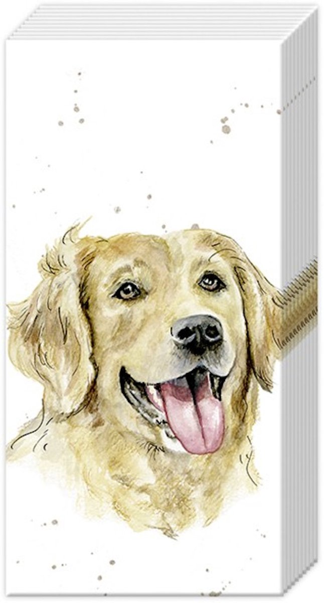 IHR - 6 pakjes zakdoeken - Farmfriends 'Dog'
