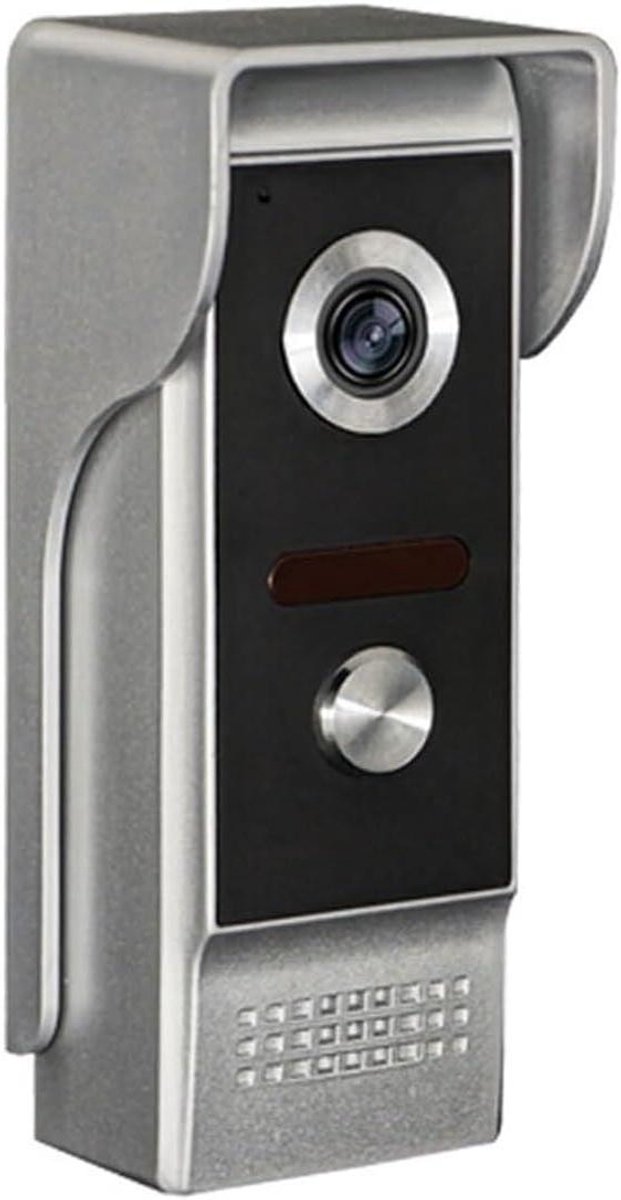 Video Deurbel Systeem - Deurtelefoon Intercom - Huisbeveiliging - 7 Inch Kleurenscherm - 1 stuk camera - One Color