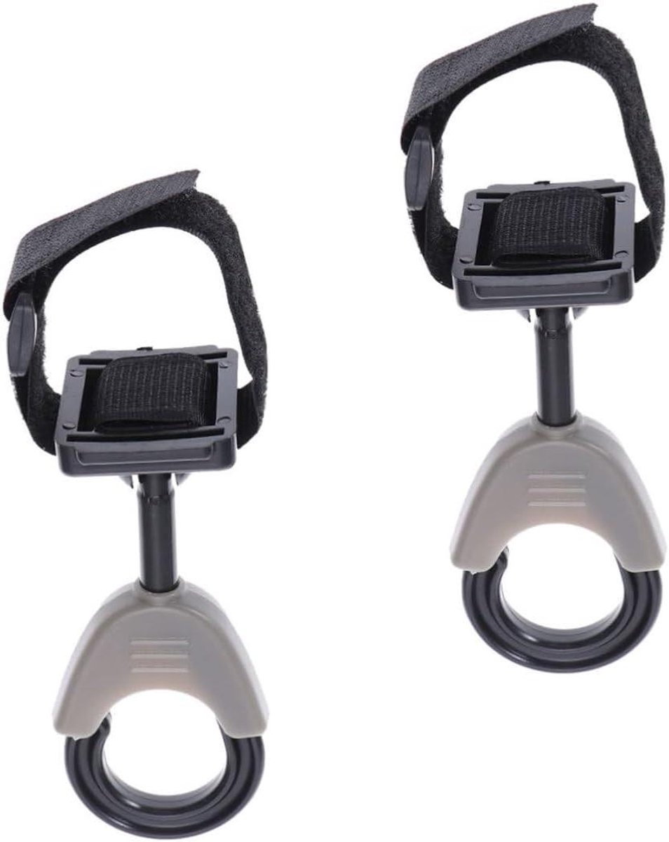 Kinderwagen Haken - Buggy Clips - Extra Draagruimte - 360 Graden Rotatie - 2 Stuks - Zwart