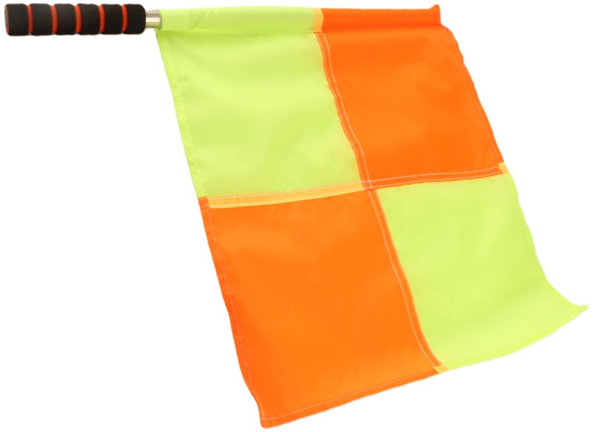MTTproducts- Scheidsrechtersvlag 2 Stuks - Opbergtas - Waterdicht - Roestvrij Staal - Antislip Handvat - Duurzaam Gebruik - Scheidsrechtersvlaggen