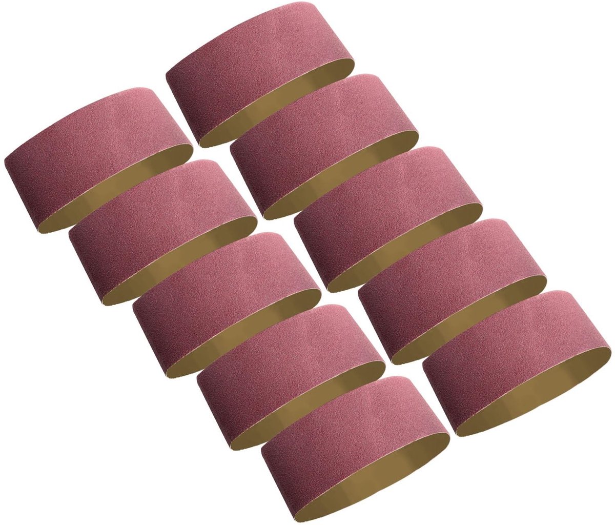 MTTproducts- Schuurbanden 100 x 610 mm - Set van 10 Stuks - Korrel 60 - Aluminiumoxide - Geschikt voor Hout en Metaal - Effectief Schuren - Schuurriemen