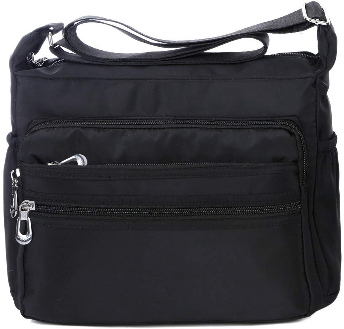 NTH products- Schoudertas Dames Lichtgewicht - Waterdichte Crossbodytas - Nylon Boodschappentas - Verstelbare Riem - Meerdere Vakken - 2 Maten