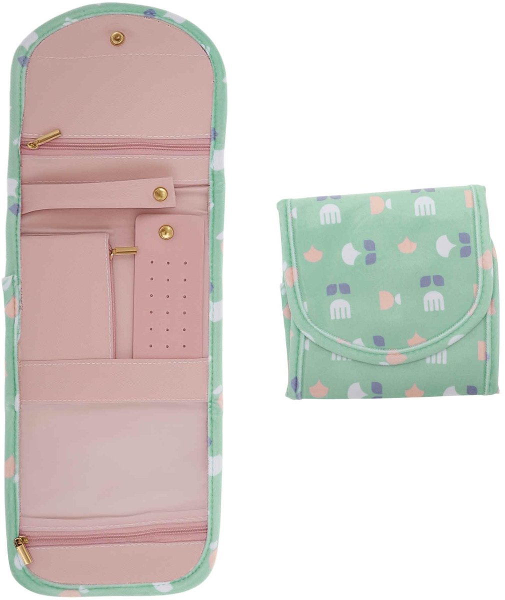 MTTproducts- Sieradenorganizer voor op reis - Sieraden etui - Ringhouder - Oorbelleninzetstuk - Ritssluiting - Gevoerd ontwerp - Sieradenetui