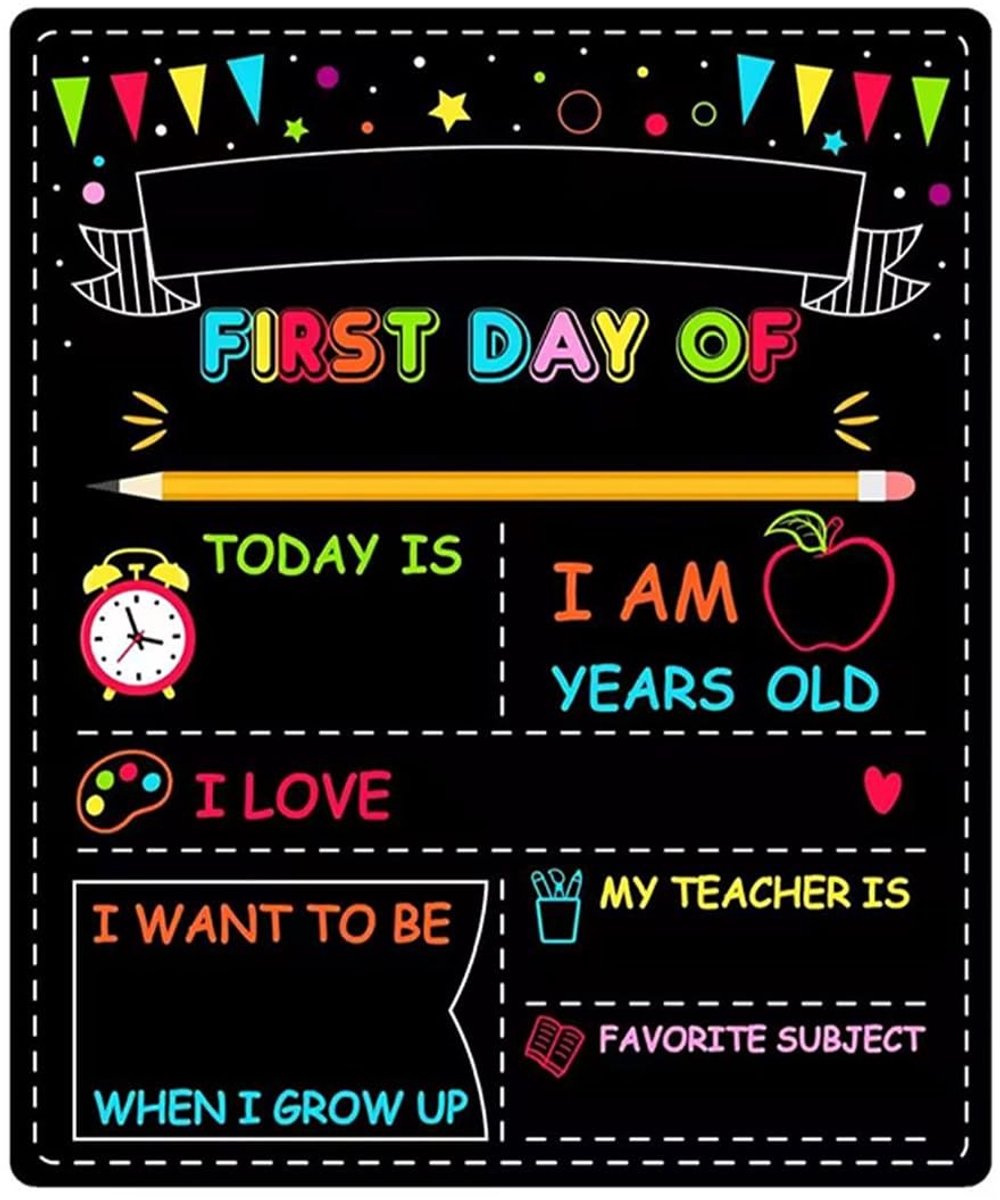 MTTproducts- Schoolbord Klein - Decoratiebord - Krijtbord voor Kinderen - Terug naar School - Mijlpaal Display - Fotografie Accessoire