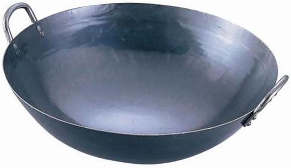 Ijzeren Werppot - Gietijzeren Pan - Koken Buiten - Traditioneel Japans - 39 cm - Zwart