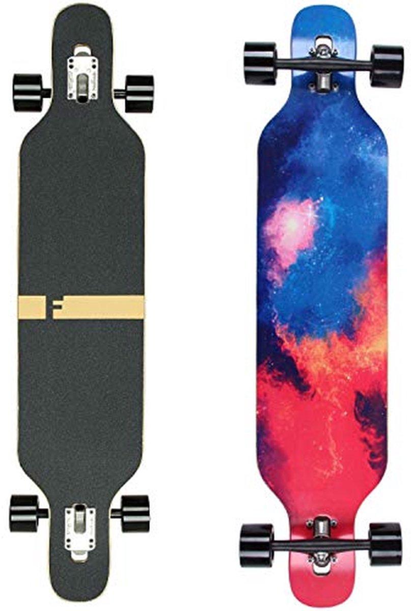 Longboard met Camber Design tot 122 kg Flexibiliteit en Stabiliteit