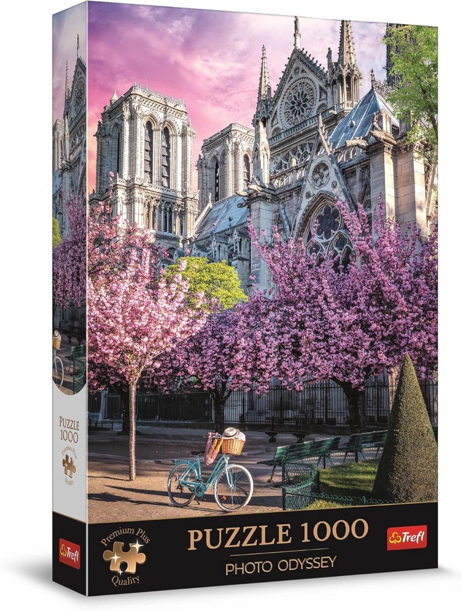 Puzzel 1000 Stukjes: Iconische Notre-Dame Kathedraal Parijs - Premium Kwaliteit