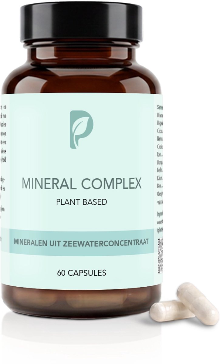 Plant Based Body – Mineral Complex – 70+ Mineralen en Sporenelementen uit Zeewater en Algen – Dagelijkse aanvulling voor Energie en Balans – 60 Vegan Capsules