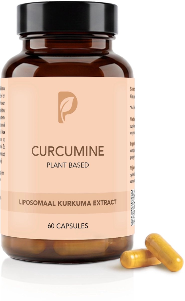 Plant Based Body – Curcumine Liposomaal 150 mg – Hoog Opneembaar Kurkuma Extract – Ondersteunt Immuunsysteem & Ontstekingen – Kurkuma Poeder – 60 Vegan Capsules