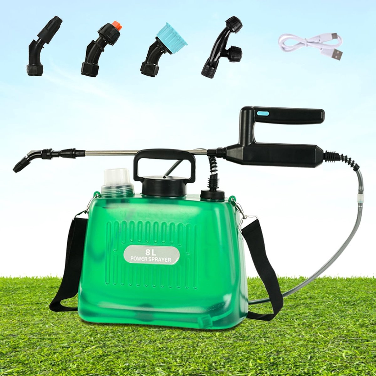 Cosensi - Elektrische Drukspuit 8 Liter voor Tuin