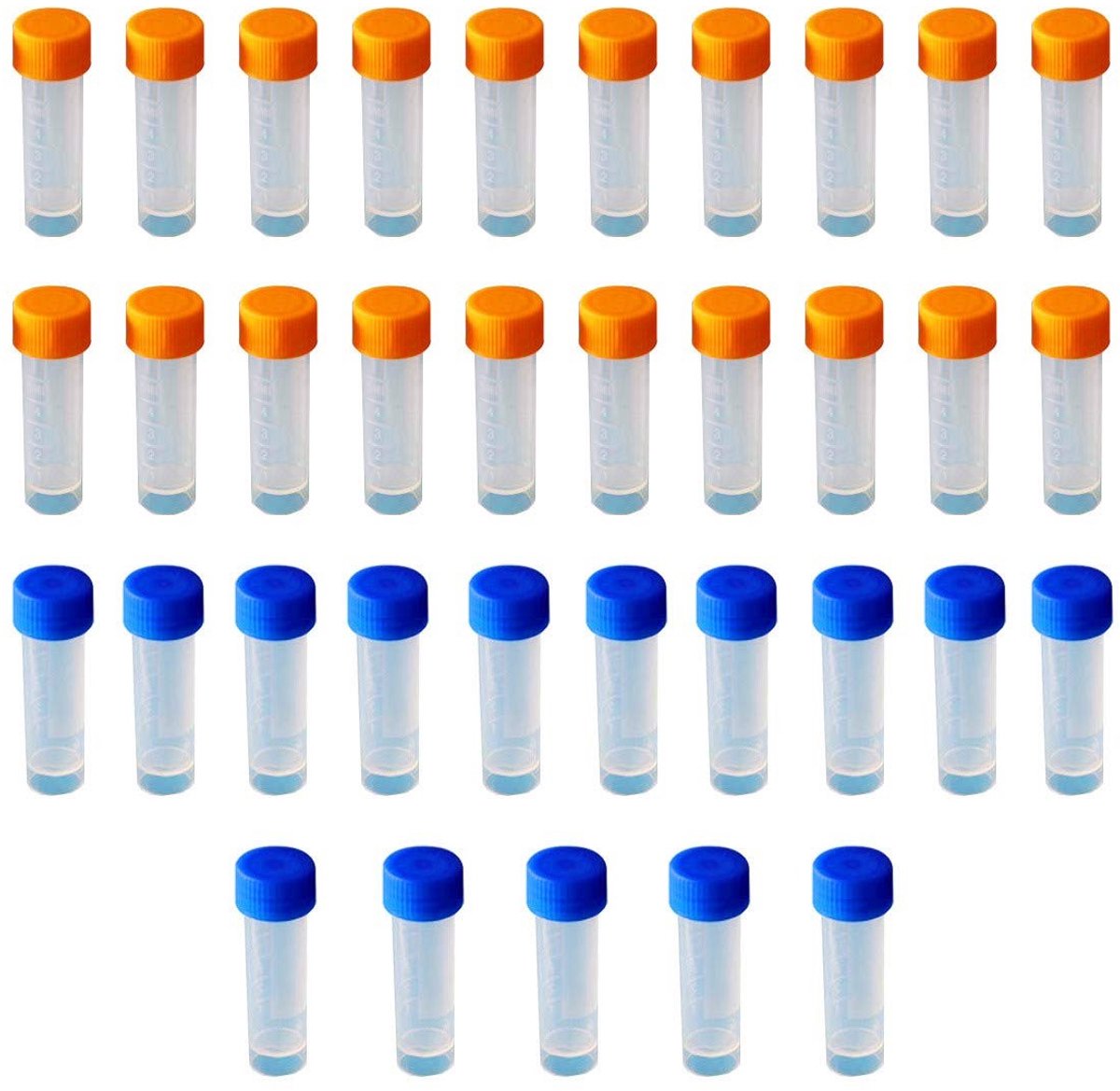 Cosensi- Cryobuisjes 5ML - Kunststof Buisjes met Deksel - Afgesteld met Markeringen - Voor Laboratorium - Geschikt voor Lage Temperatuur - Eenvoudige Bediening - Monsterbuisjes
