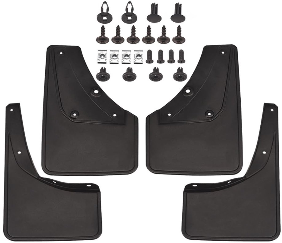 Cosensi- Modderflappen Set van 4 - Achterspatbord - Voorspatbord - ABS Materiaal - Geschikt voor Jimny JB64/JB74 2019-2023 - Bescherming tegen vuil - Spatbord