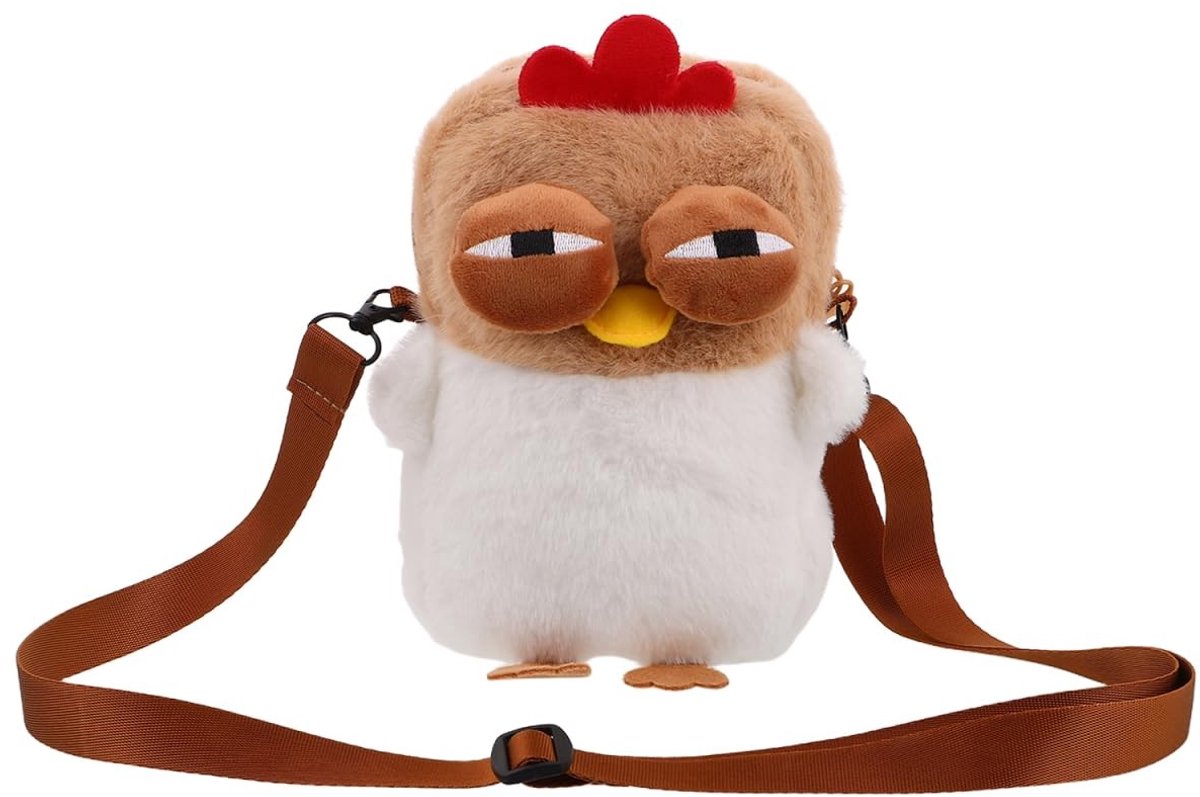Cosensi- Schoudertas Dames - Mini Schoudertas - Pluche Cartoon Handtas - Fluffy Dier - Multicolor - 23x16x7 cm