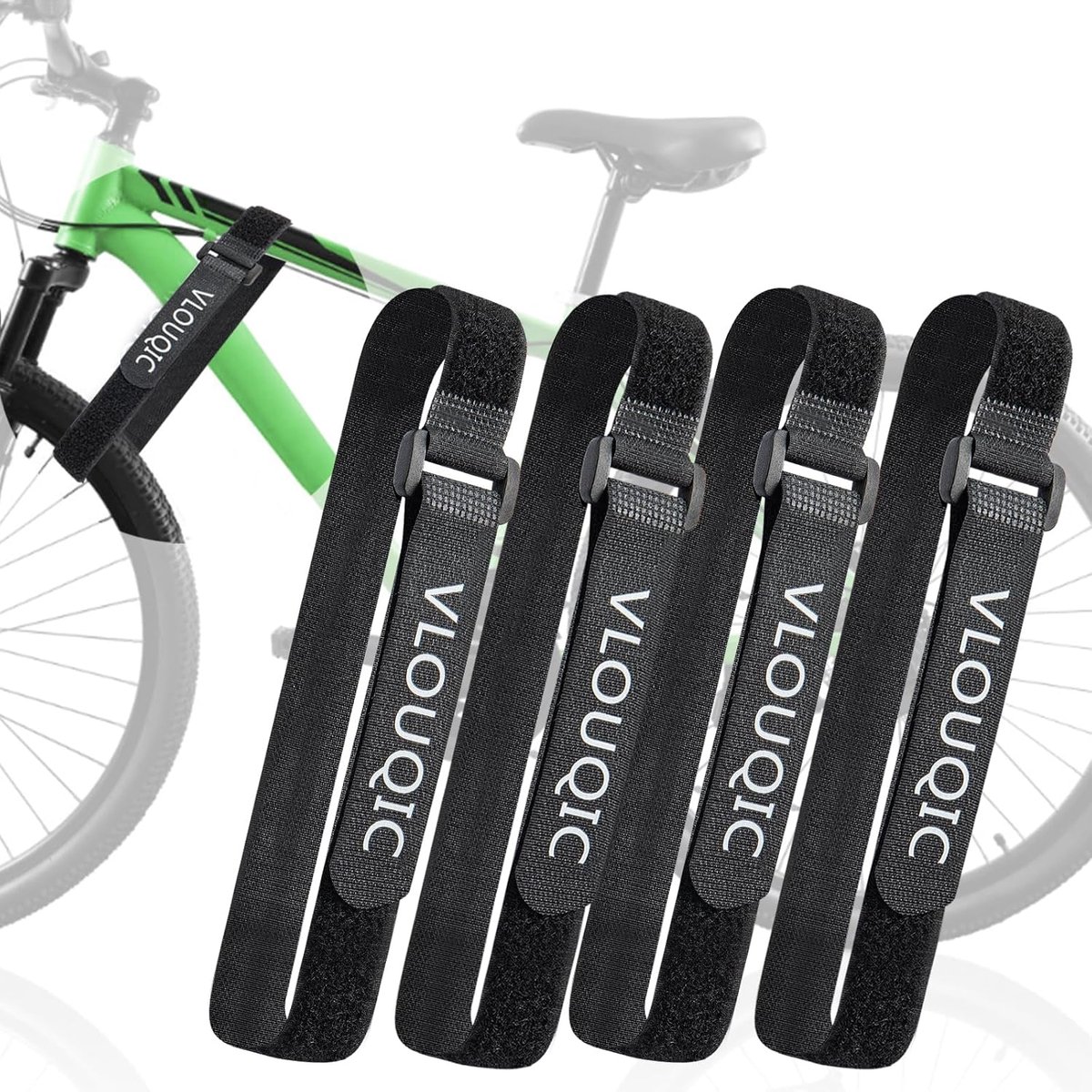 4 Verstelbare Fietsband Bevestigingsriemen voor Fietsenrek en Opslag