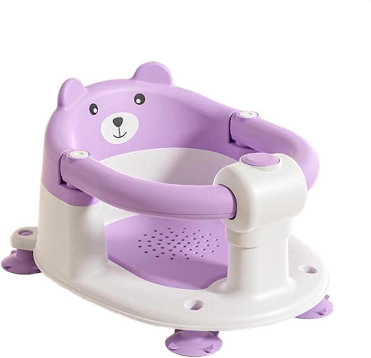 Peuter Badzitje - Douchestoel Kinderen - Veilig Baden - Openklapbare Armsteunen - 41x32x24 cm - Paars