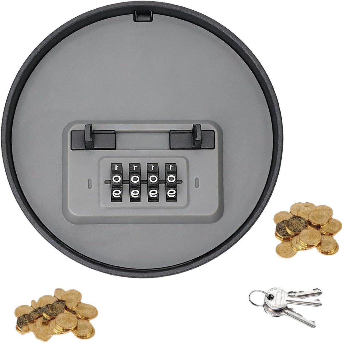 Beveiligde Kluisjes - Opbergcontainer Geld - Waardevolle Spullen Opbergen - Codeslot Geen Sleutel - 12 x 58 x 58 cm