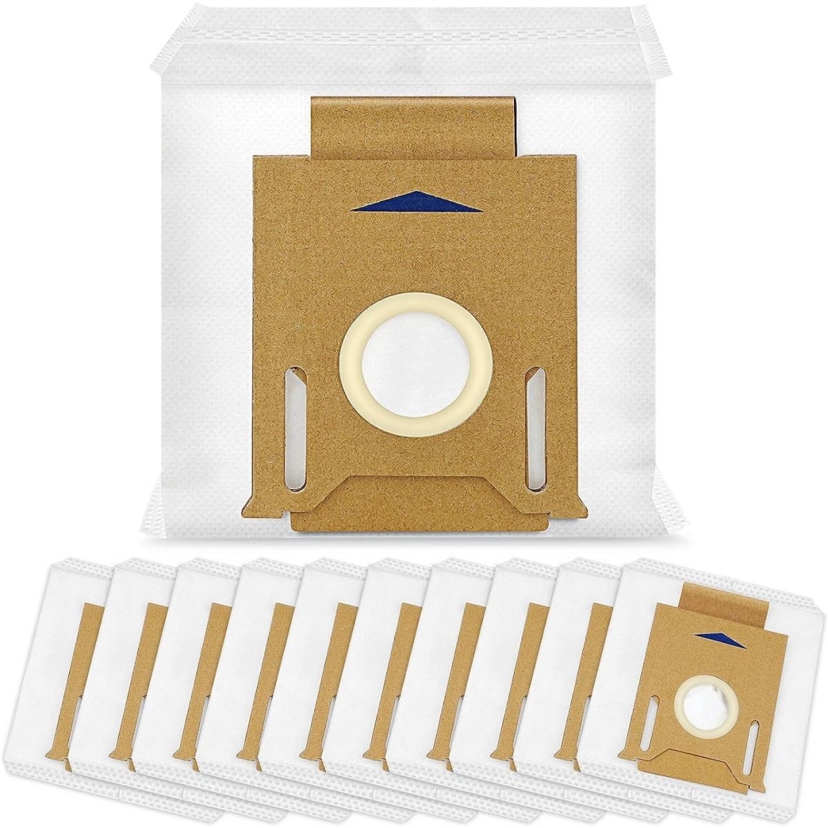 GELLDG 10 Stuks Stofzuigerzakken - Vacuümzakken - Geschikt voor ECOVACS DEEBOT OZMO T9/T9+/T9 Plus N10/N10 Plus N8/N8+/N8 Pro/N8 Pro Plus T8/T8+/T8 AIVI/T8 AIVI+/T8 MAX DX93/DDX96 - Hoge Filtratie Efficiëntie - Stofzuigeronderdelen Set