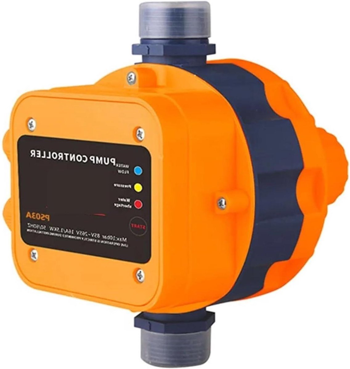 Drukschakelaar Waterpomp - Waterschakelaar Pompcontroller - Automatische Waterdruk - Digitale Timer Functie - 250V 1.1KW - Oranje