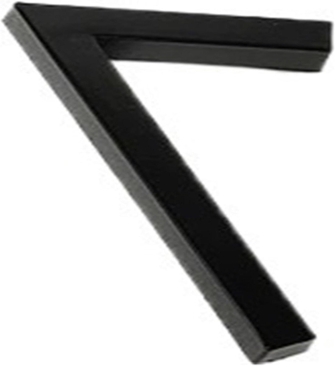 Huisnummer Set - Adresbord Deursticker - Huisadres Aangeven - 3D Acryl Design - Hoogte 58mm - Zwart