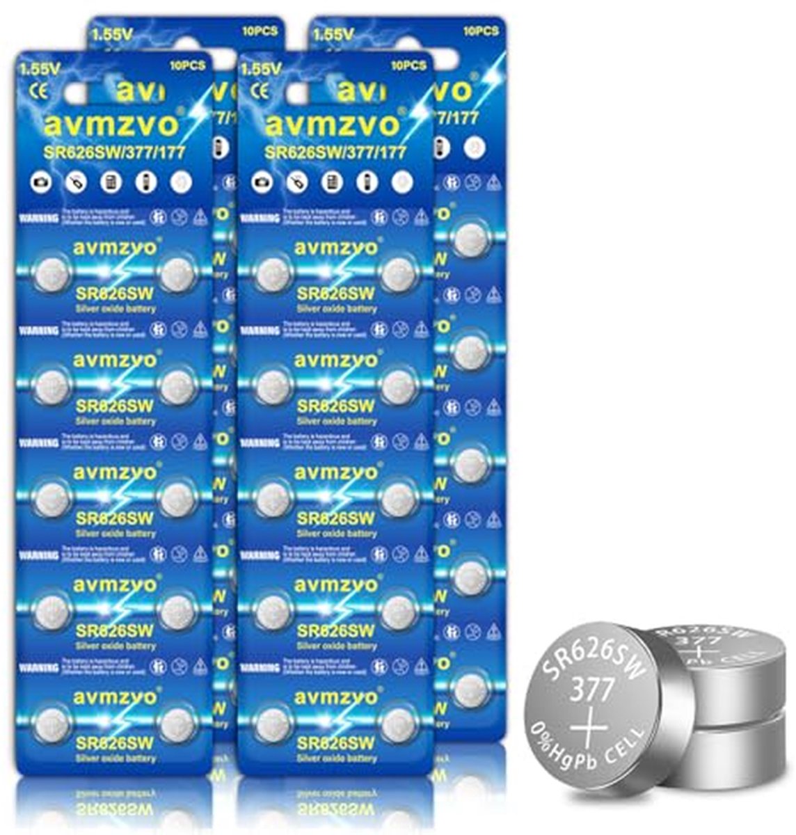 Knopfzellenbatterijen 1.5 V - 40 Stuks Alkaline Batterijen, Kindveilige Verpakking, Veelzijdig Gebruik